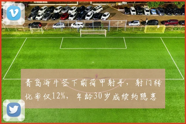 青岛海牛签下前荷甲射手，射门转化率仅12%，年龄30岁成续约隐患